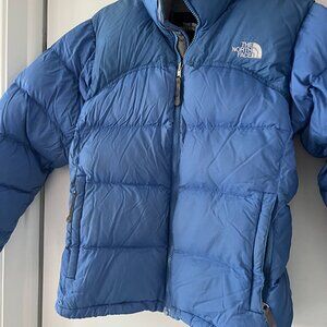 Women's Northface Coat - 700 Puffy Jacket - Blue - Sz M